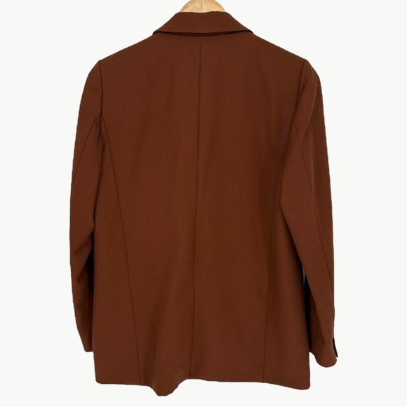 NWT Sézane Michele Double Breasted Blazer | Sz 36 (US 4) | Chocolate Brown - Picture 4 of 16